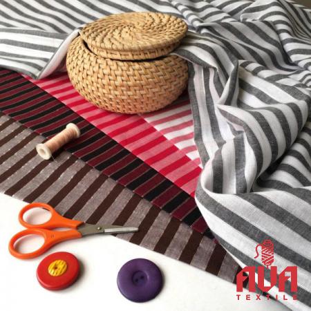   Striped Canvas Fabric Exportation
